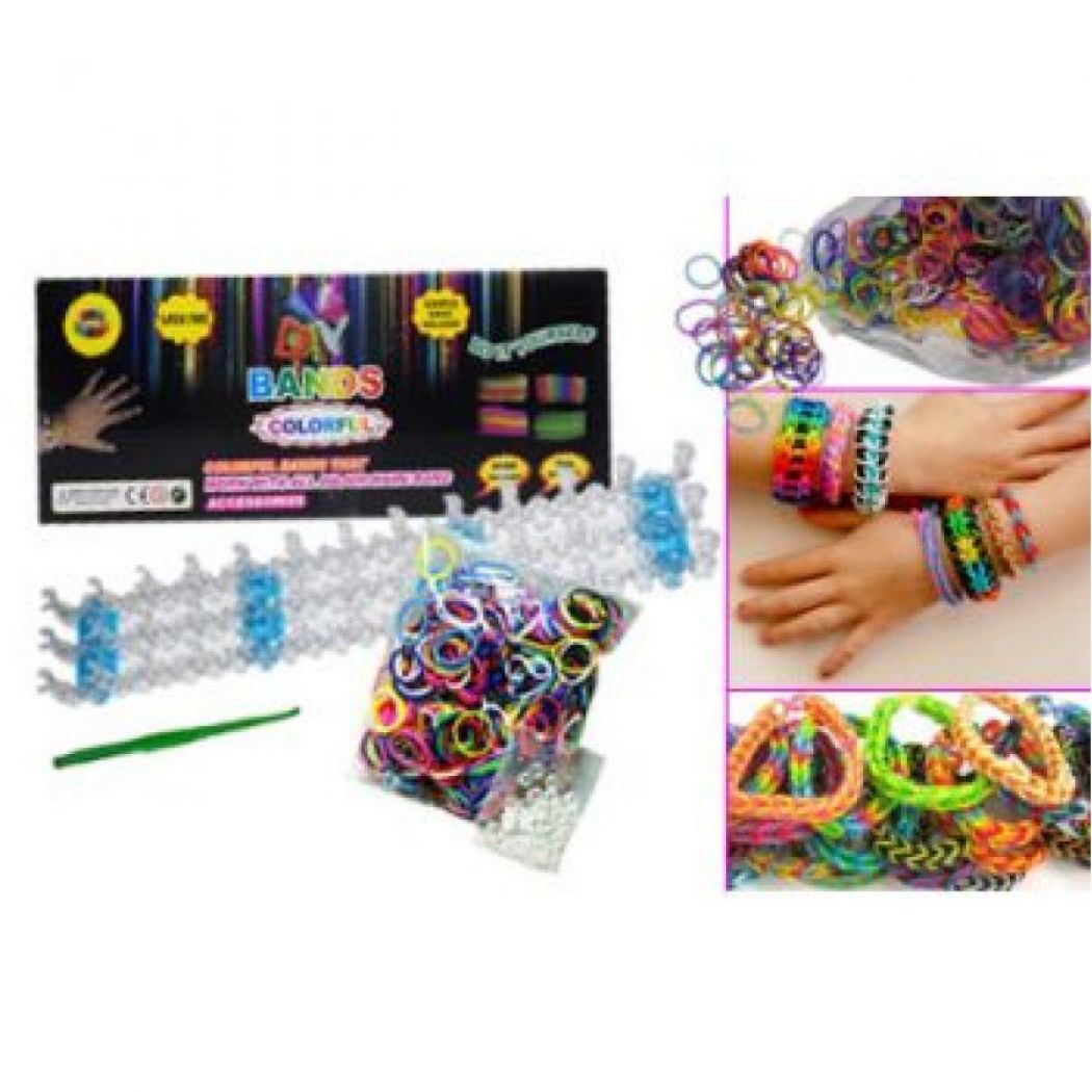 Colourful DIY Loom Bands kit with 600 Loom Bands